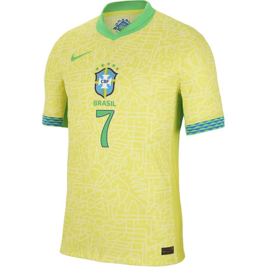 Nike Nike Brazil National Team Vini Jr. Brazil National Team Match Away Soccer Jersey Men's Yellow