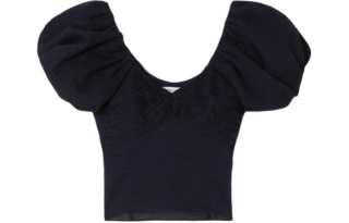 FRAME Puff Sleeve T Shirt Women's Blue