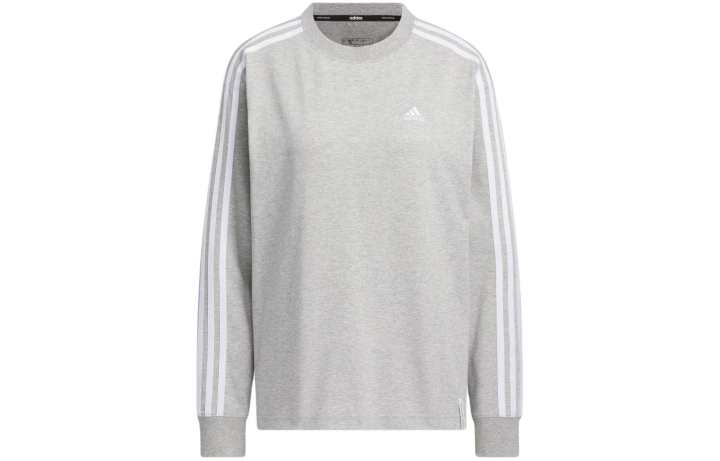 Adidas Adidas Drop Shoulder Sleeve T Shirt Women's Gray