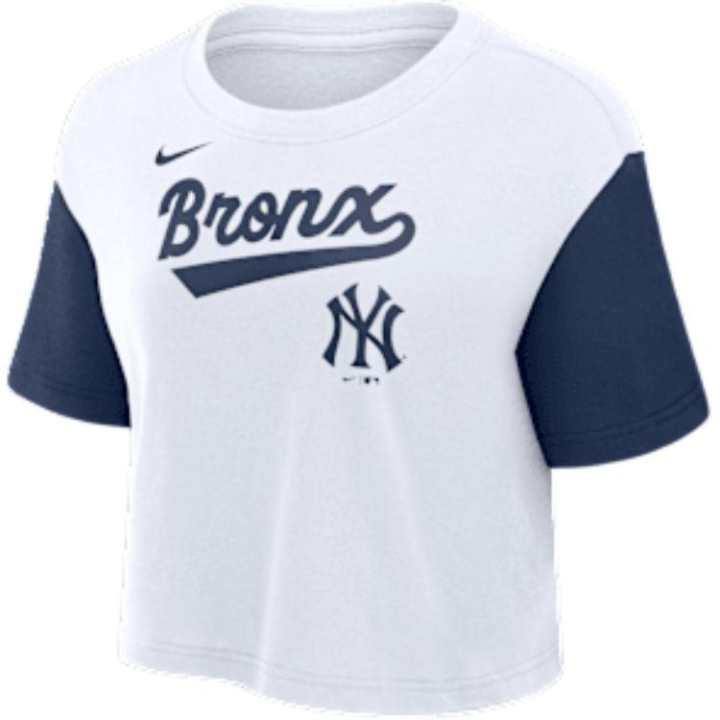 Nike Nike New York Yankees Script Women's Nike Dri-FIT Mlb Cropped T-Shirt
