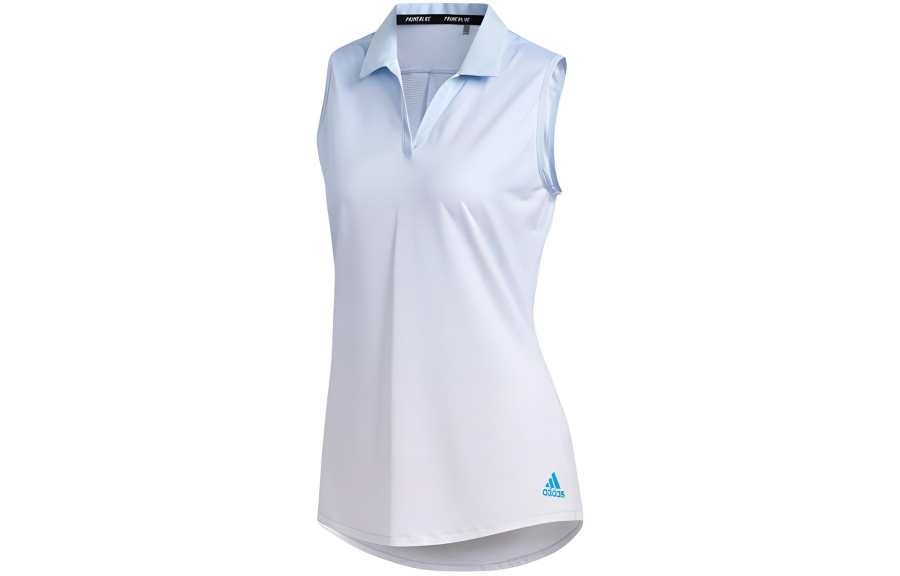 Adidas Adidas T Shirts Women's Blue Lapel Moderate Straight Fit