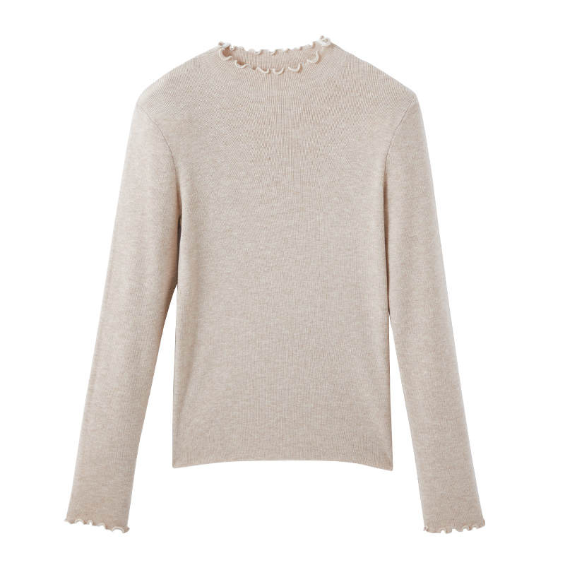 XIANGYING XIANGYING Sweaters Women's Half Turtleneck Moderate Base Layer