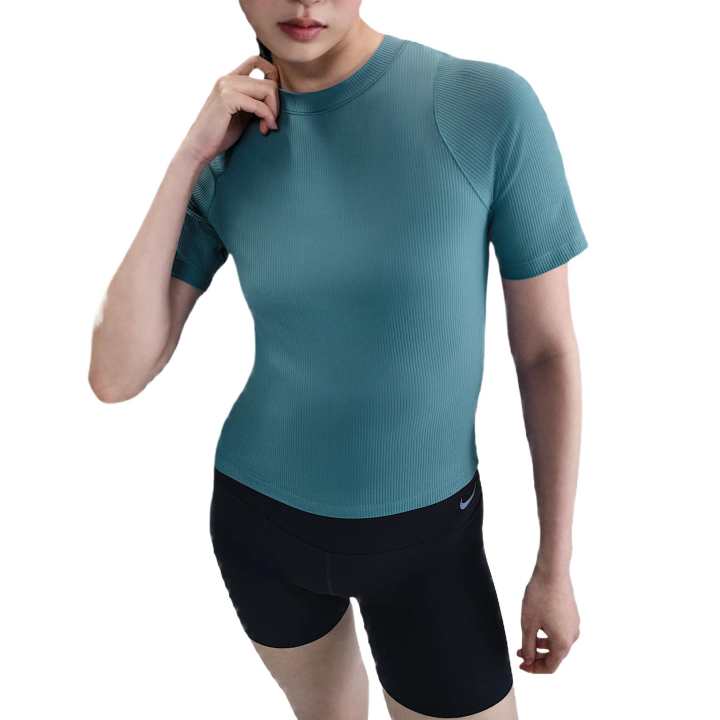 Nike Nike Zenvy Rib Women's Dri-FIT Short-Sleeve Top