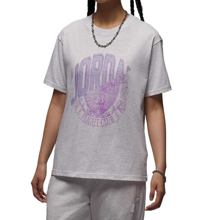 Jordan Jordan Drop Shoulder Sleeve T Shirt Women's Gray