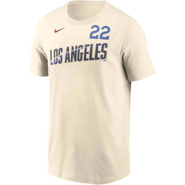 Nike Nike Los Angeles Dodgers City Connect Team Phrase Script Men's Nike Dri-FIT Mlb T-Shirt