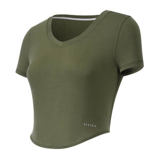 Titikaactive T Shirt Women's Dark Olive Green