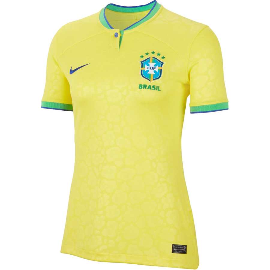 Nike Nike Brazil 2022/23 Stadium Home Women's Jersey Dynamic Yellow/Green Spark/Paramount Blue/Paramount Blue