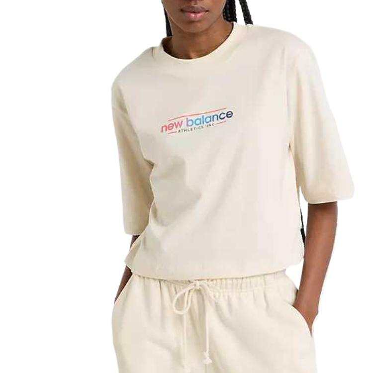 New Balance New Balance Regular T Shirt Women's Beige