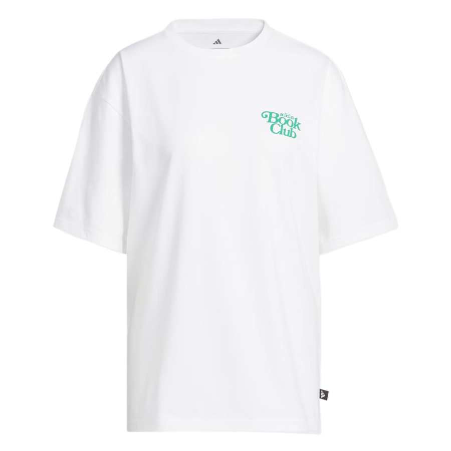 Adidas Adidas Drop Shoulder Sleeve T Shirt Women's White
