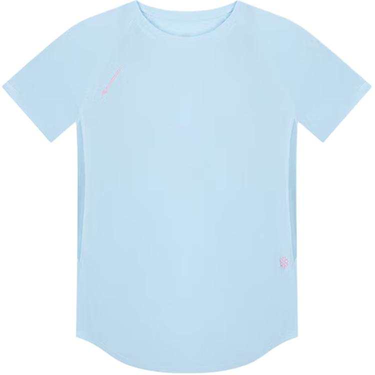 361° T Shirts Women's Warm Blue Crew Neck Moderate Straight Fit