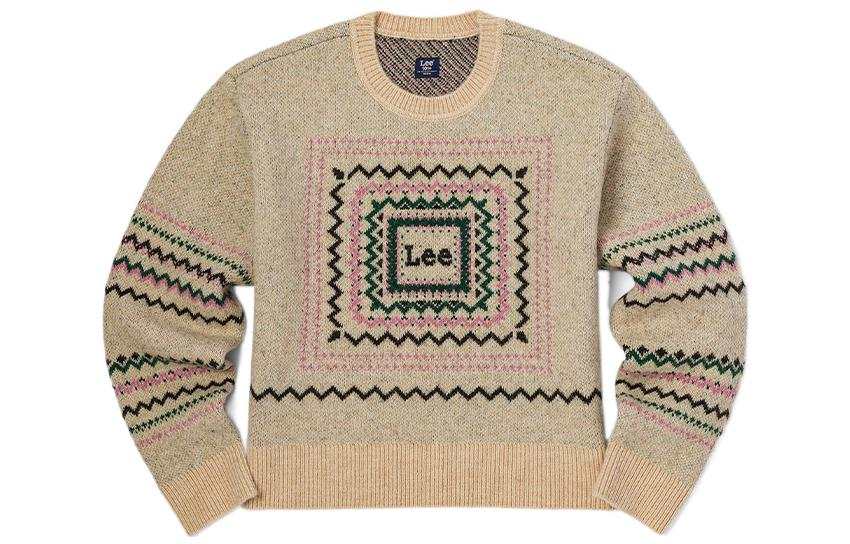 Lee Lee Sweaters Women's Beige Crew Neck Moderate Other