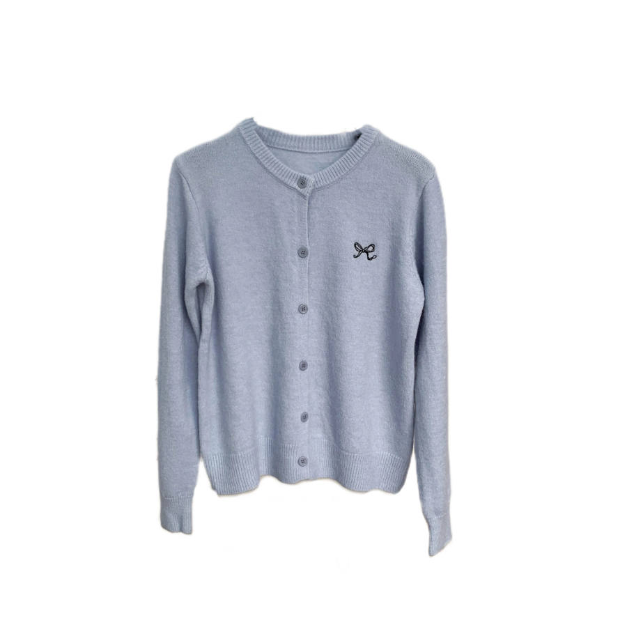 Cosyism Sweaters Women's Crew Neck Thin Cardigan