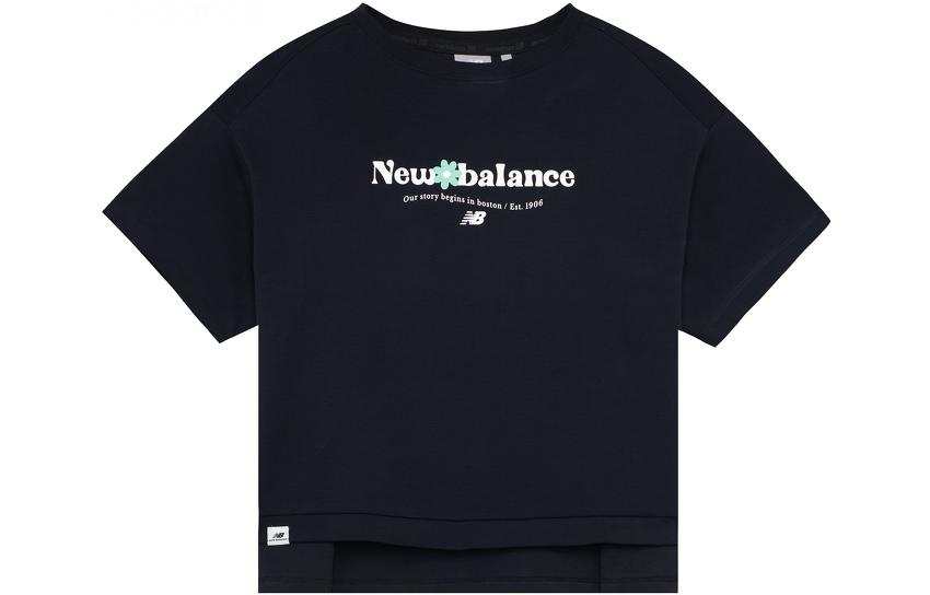 New Balance New Balance Drop Shoulder Sleeve T Shirt Women's Black