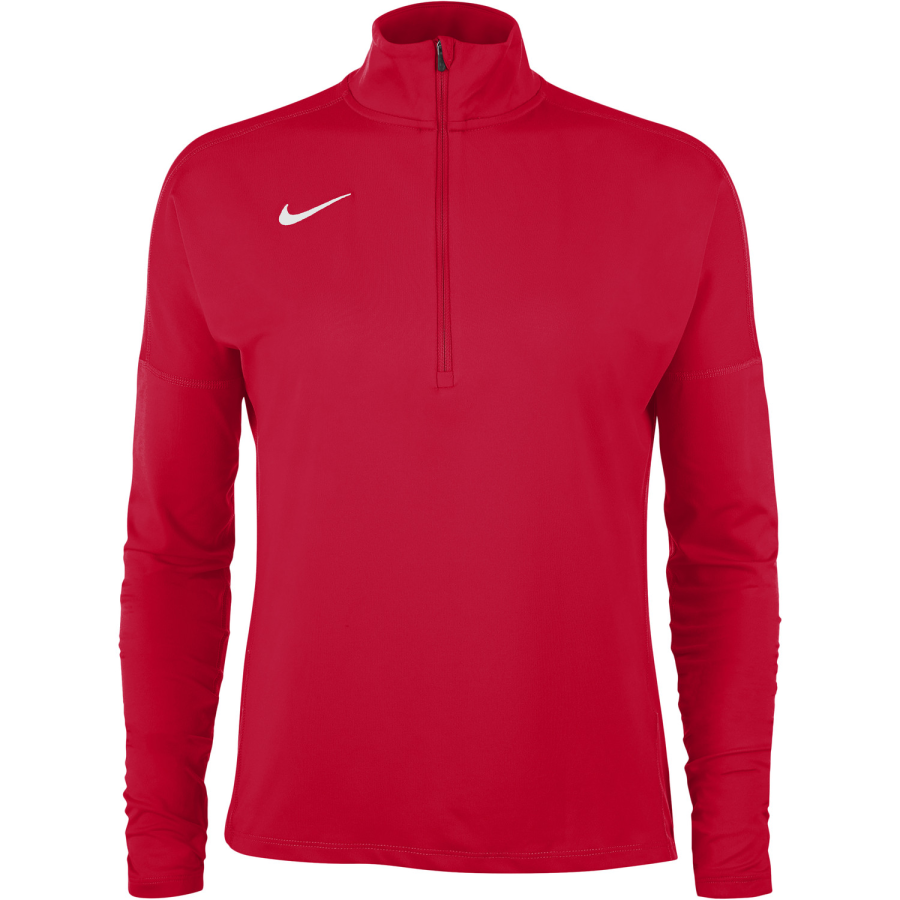 Nike Nike T Shirts Women's Red Stand Collar Moderate Straight Fit