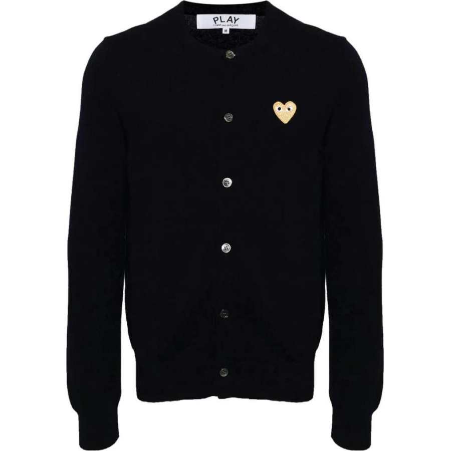 CDG Play Sweaters Women's Black Moderate Nipped In Waist