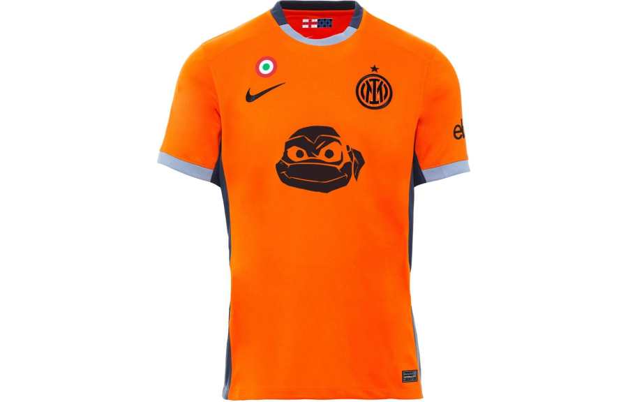 Nike Nike International Beige Blue Soccer Jersey Men's Orange