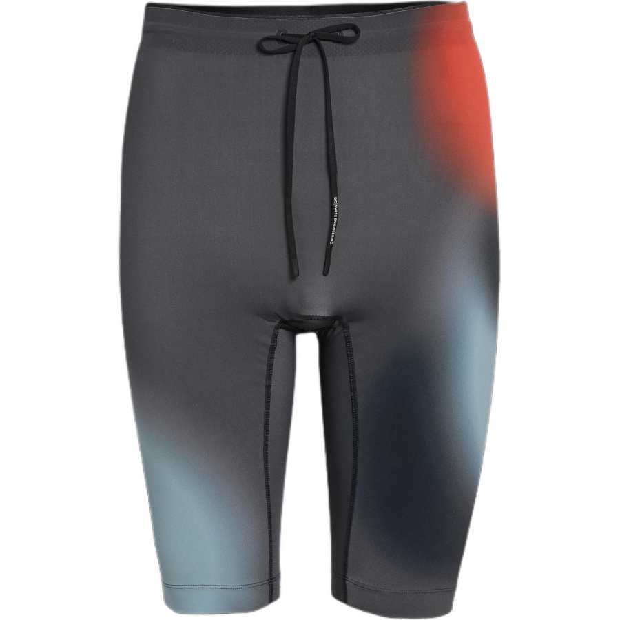 On Race Tights Half Sports Shorts Men's Black Contour