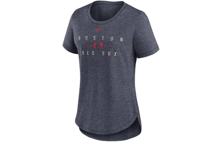Nike Nike Boston Red Sox Knockout Team Stack T Shirt Boston Red Sox Women's Marine Blue