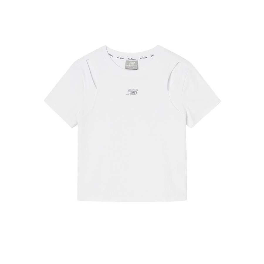 New Balance New Balance SLIM FITWOMEN Regular T Shirt Women's 10 White