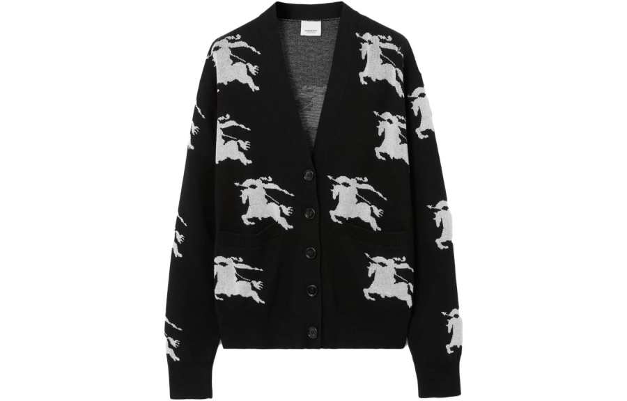 Burberry 【Previous Season】EKD intarsia-knit cardigan