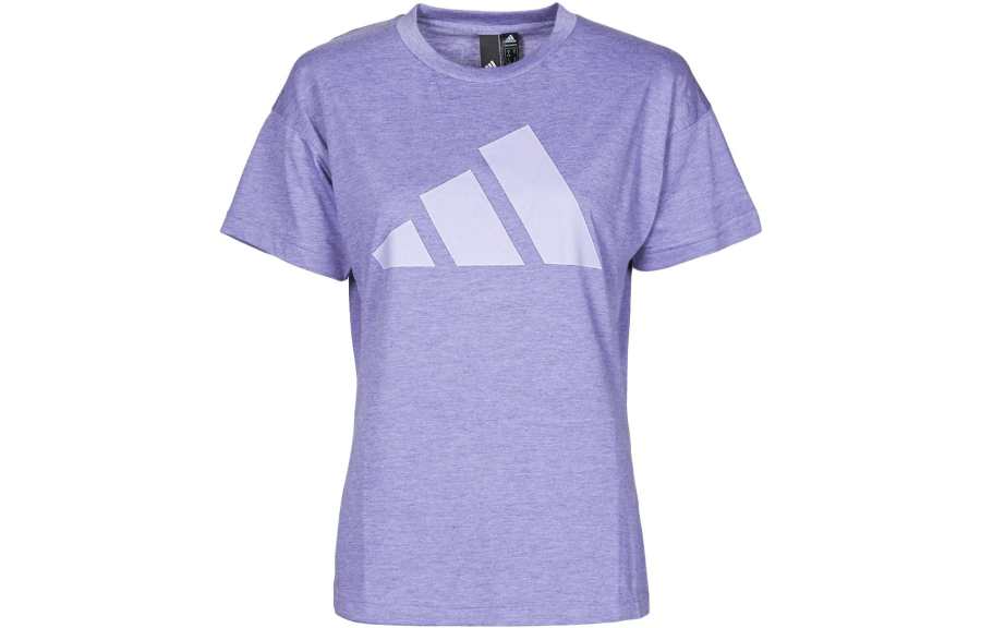 Adidas Adidas T Shirts Women's Purple Crew Neck Moderate Straight Fit