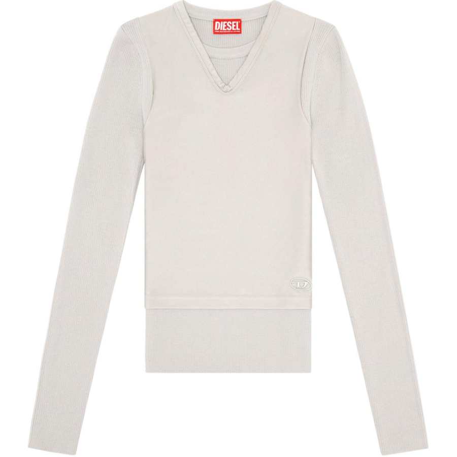 DIESEL FW24 Sweater Women's Light Gray