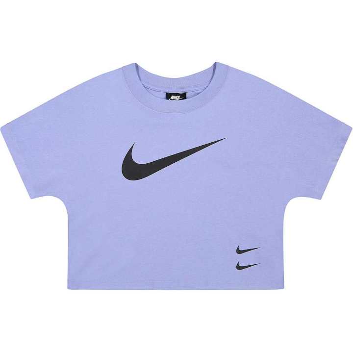 Nike Nike Crop Tops Women's Light Purple Crew Neck Moderate