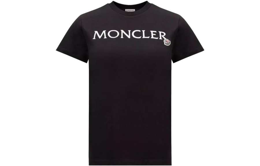 Moncler Logo Embroidered Crewneck T-Shirt