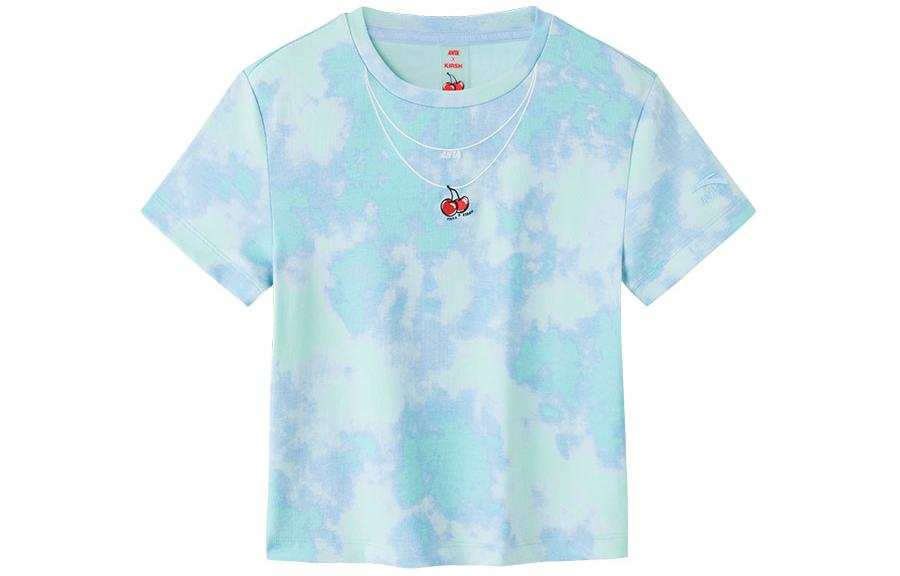 Anta x Kirsh Sports Life Collection T Shirt Women's Snowflake White/All Over Print