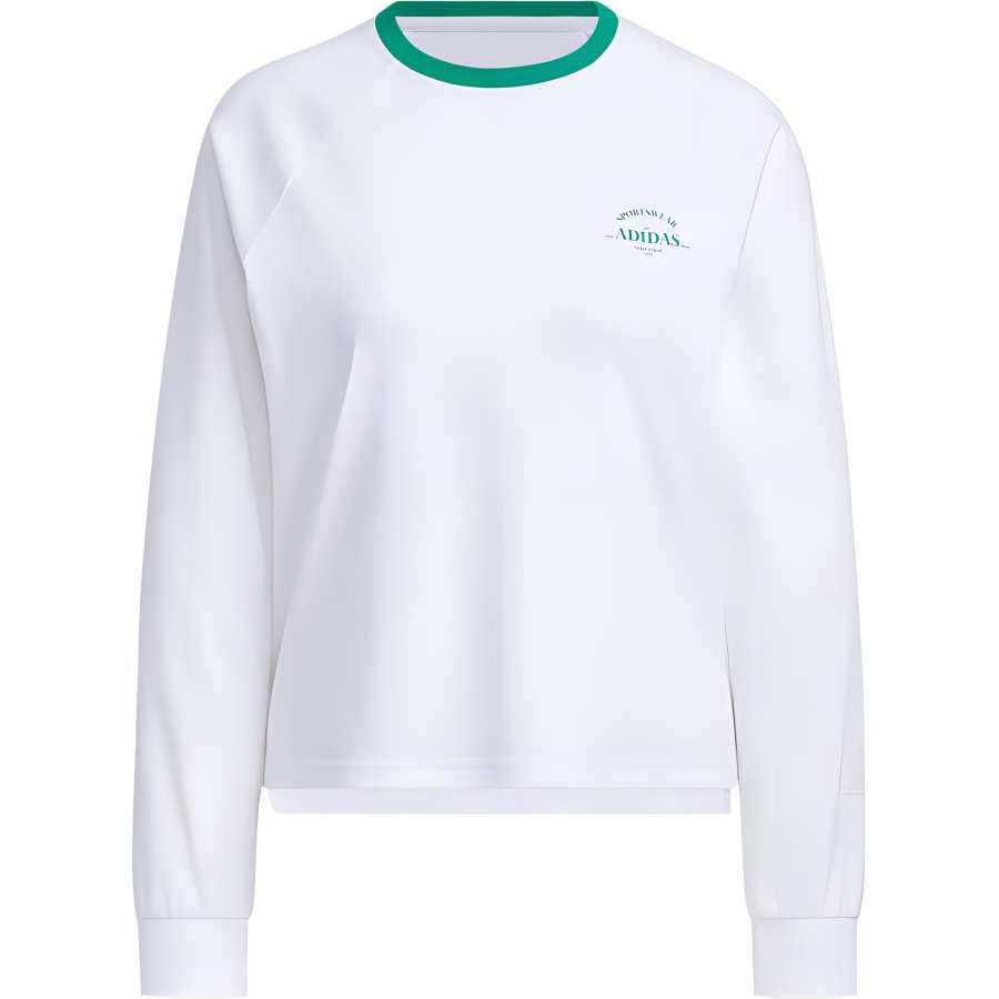 Adidas Adidas T Shirts Women's White Crew Neck Moderate Straight Fit