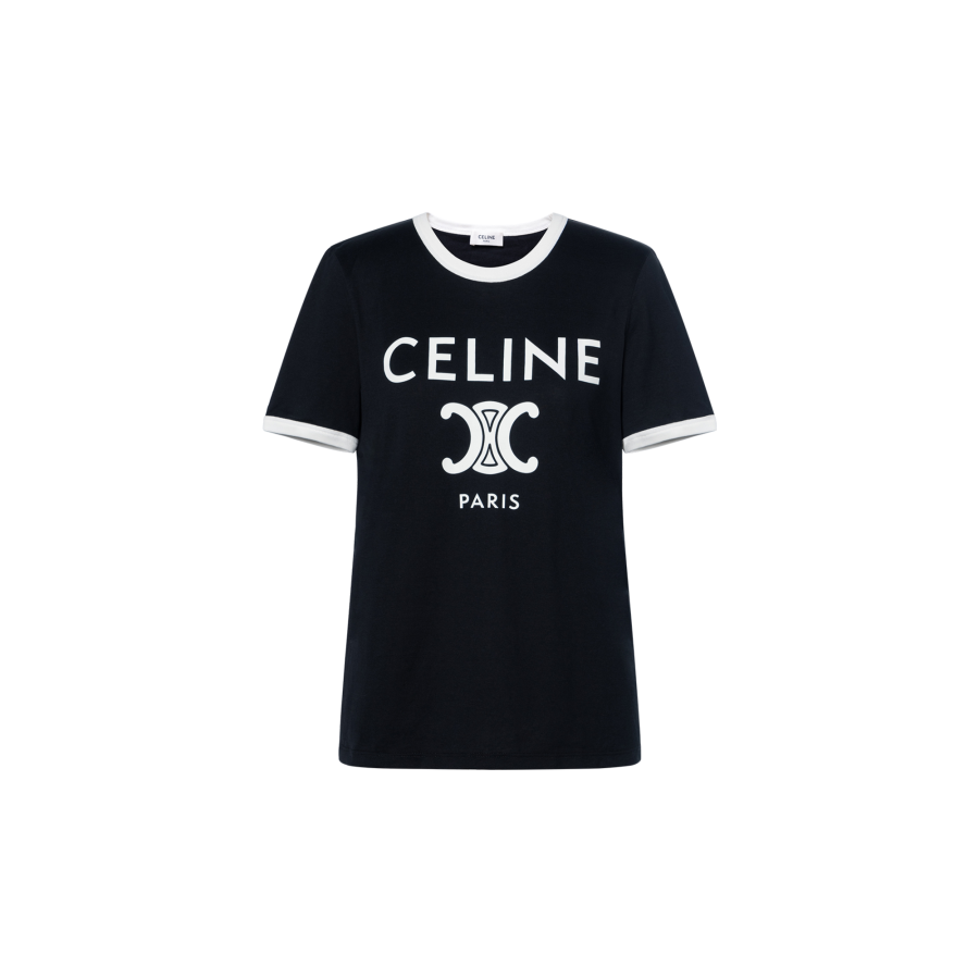 CELINE CELINE Paris T SHIRT In Cotton Jersey