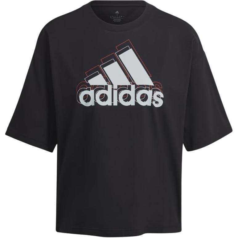 Adidas Adidas Essential T Shirts Women's Black Crew Neck Moderate Other
