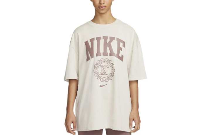 Nike Nike Drop Shoulder Sleeve T Shirt Women's Apricot