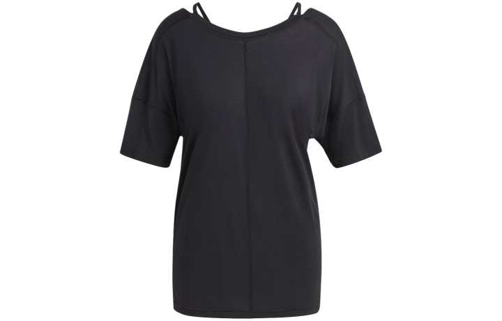Adidas Adidas Drop Shoulder Sleeve T Shirt Women's Black