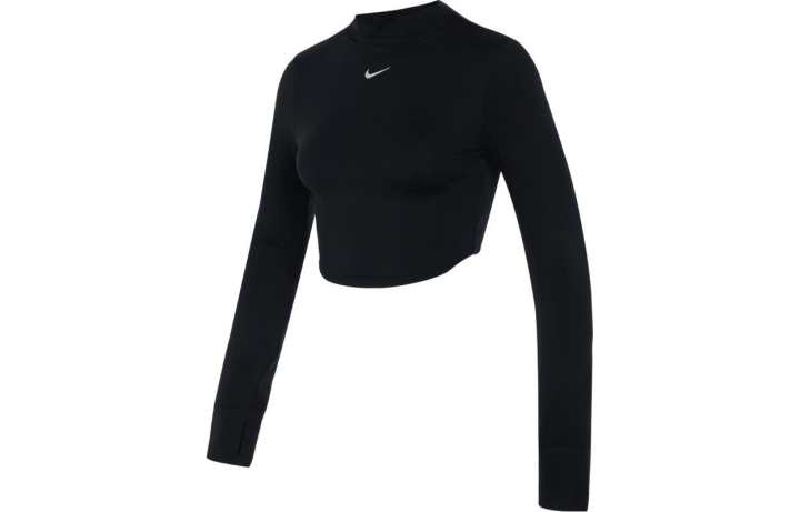 Nike Nike Crop Tops Women's Black Half Turtleneck Moderate