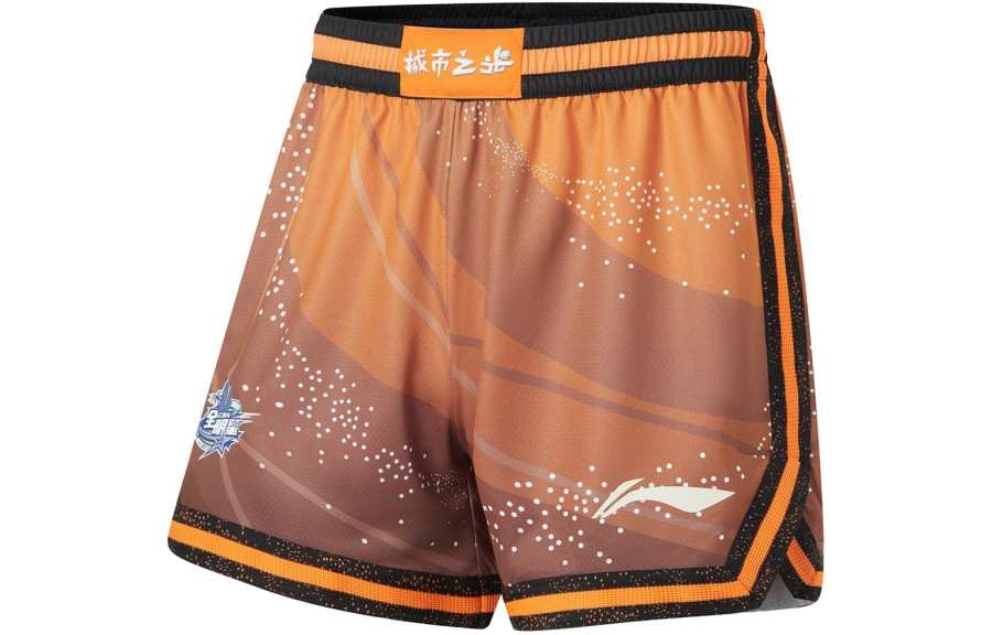 Li-Ning Li Ning CBA Basketball Shorts Men's Sun Orange