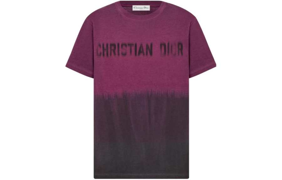 DIOR T Shirt Women's Dark Purple Red