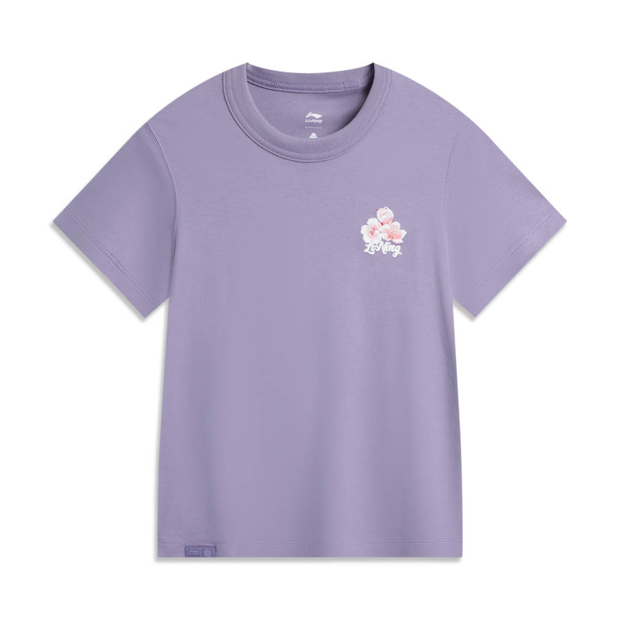 Li-Ning Li Ning x GUGONG,LIANMINGKUAN China Culture Collection T Shirt Women's Purple