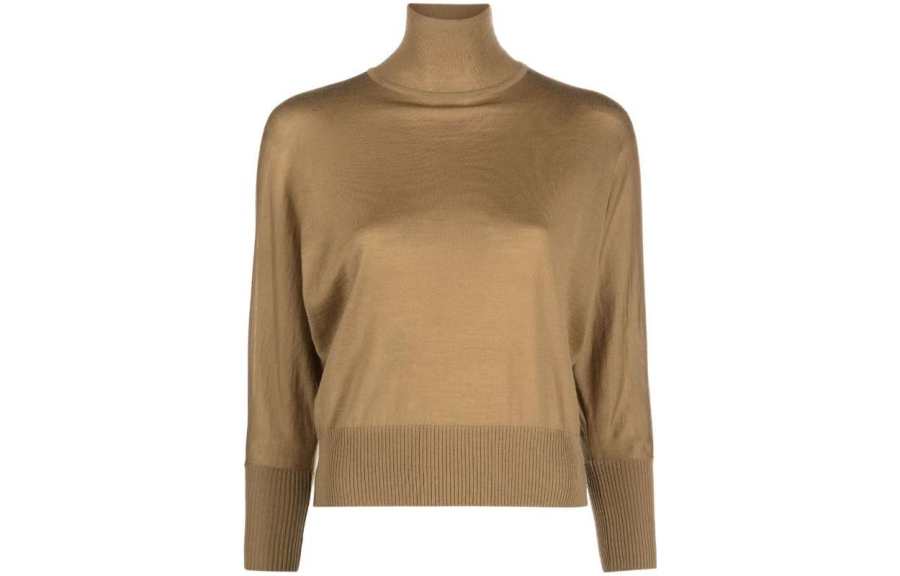 MaxMara MaxMara Sweaters Women's Brown Turtleneck Moderate