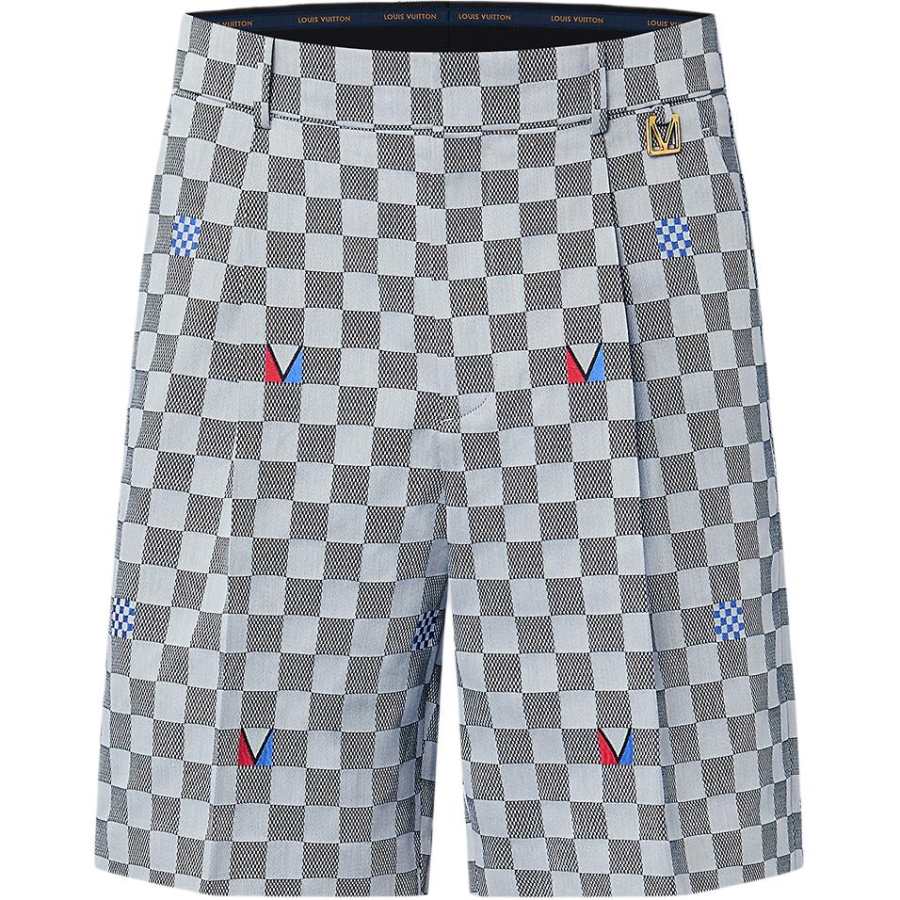 LOUIS VUITTON x MEIZHOUBEI SS24 Casual Shorts Men's Light Gray