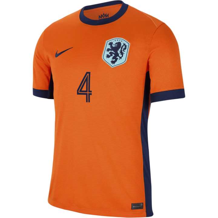 Nike Nike Dutch National Team Virgil Van Dijk Soccer Jersey Unisex Orange