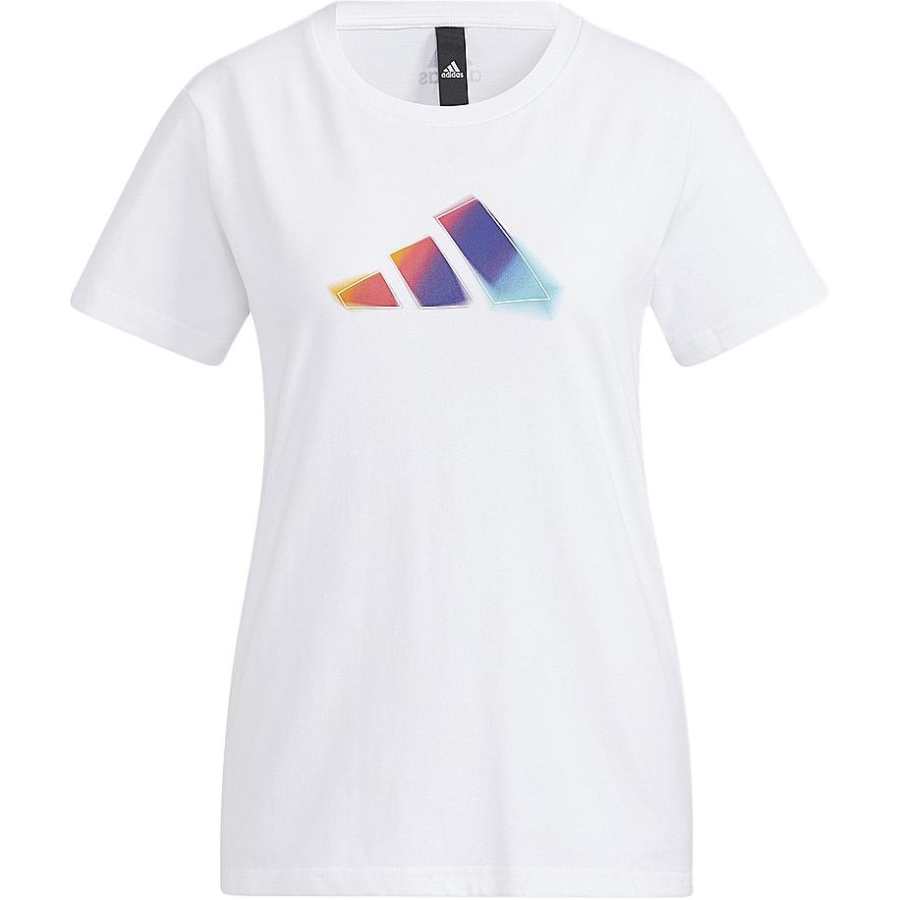 Adidas Adidas T Shirts Women's White Crew Neck Moderate Straight Fit