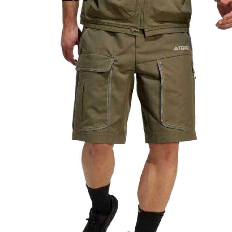 Adidas Adidas Terre SS25 Sports Shorts Men's Olive Green