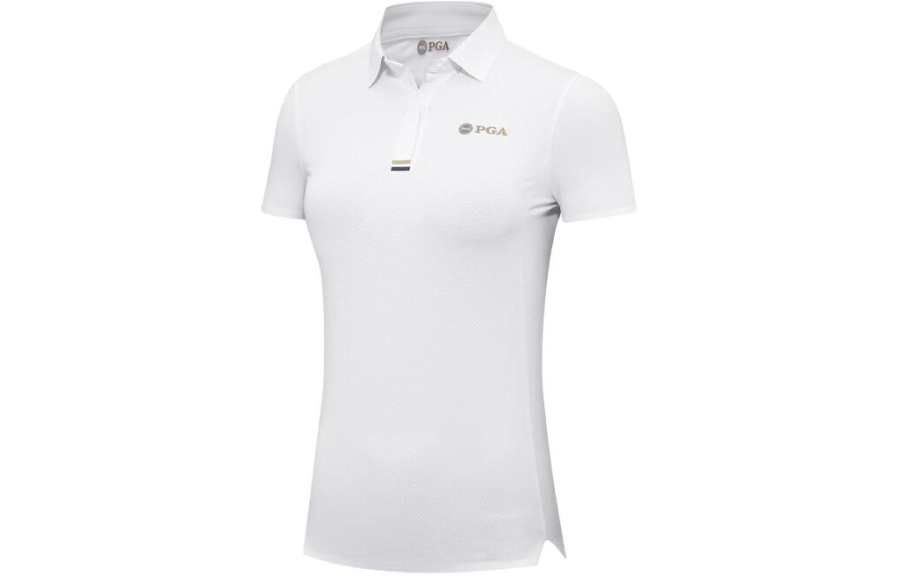 PGA T Shirts Women's Polo Collar Thin Straight Fit