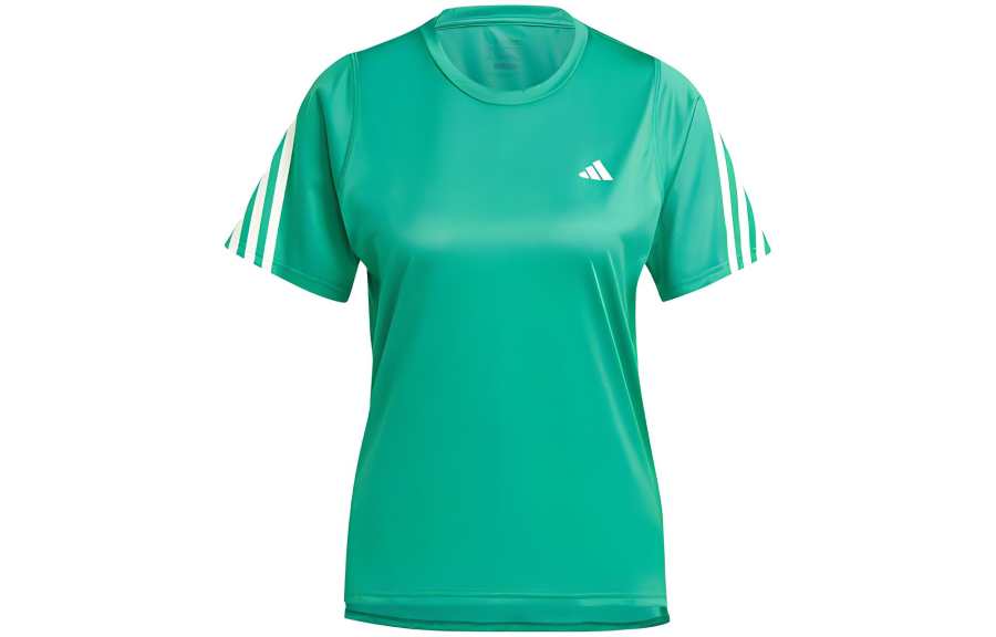 Adidas Adidas T Shirts Women's Green Crew Neck Moderate Straight Fit