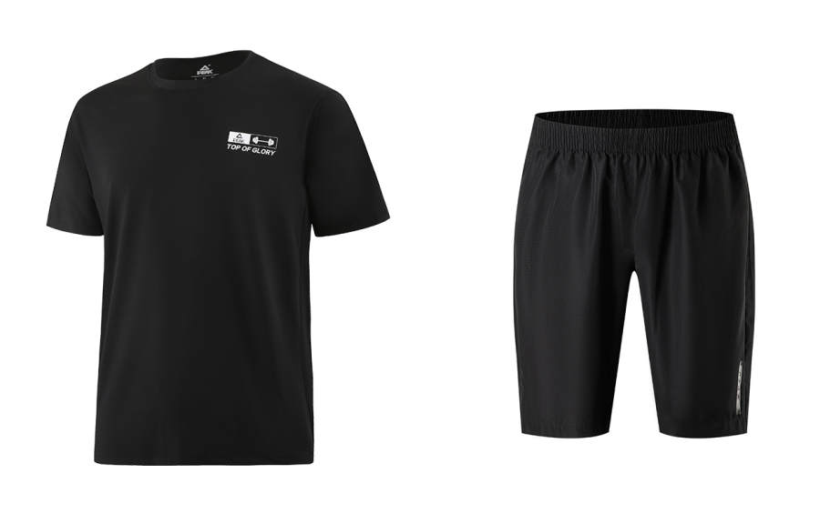 PEAK PEAK Fitness Sets Unisex Crew Neck Thin