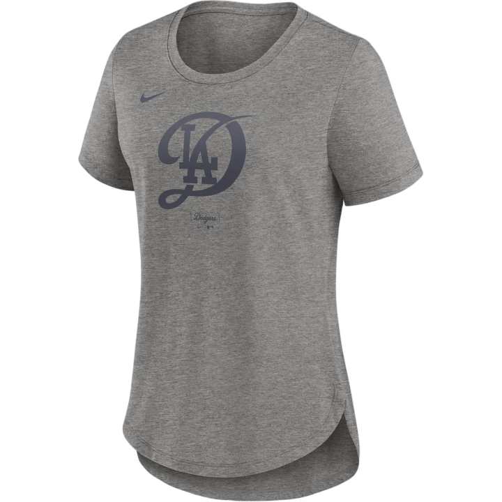 Nike Nike T Shirts Women's Gray Crew Neck Moderate Straight Fit