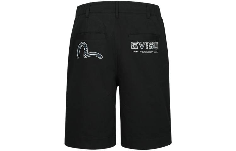 EVISU EVISU Casual Shorts Men's Black Moderate