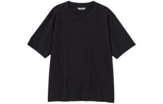 Auralee SS24 Drop Shoulder Sleeve T Shirt Women's Black