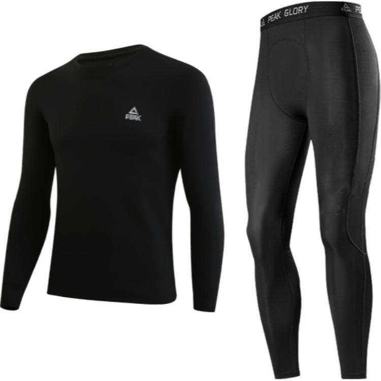 PEAK Fitness Sets Unisex Crew Neck Thickened And Fleece Lined